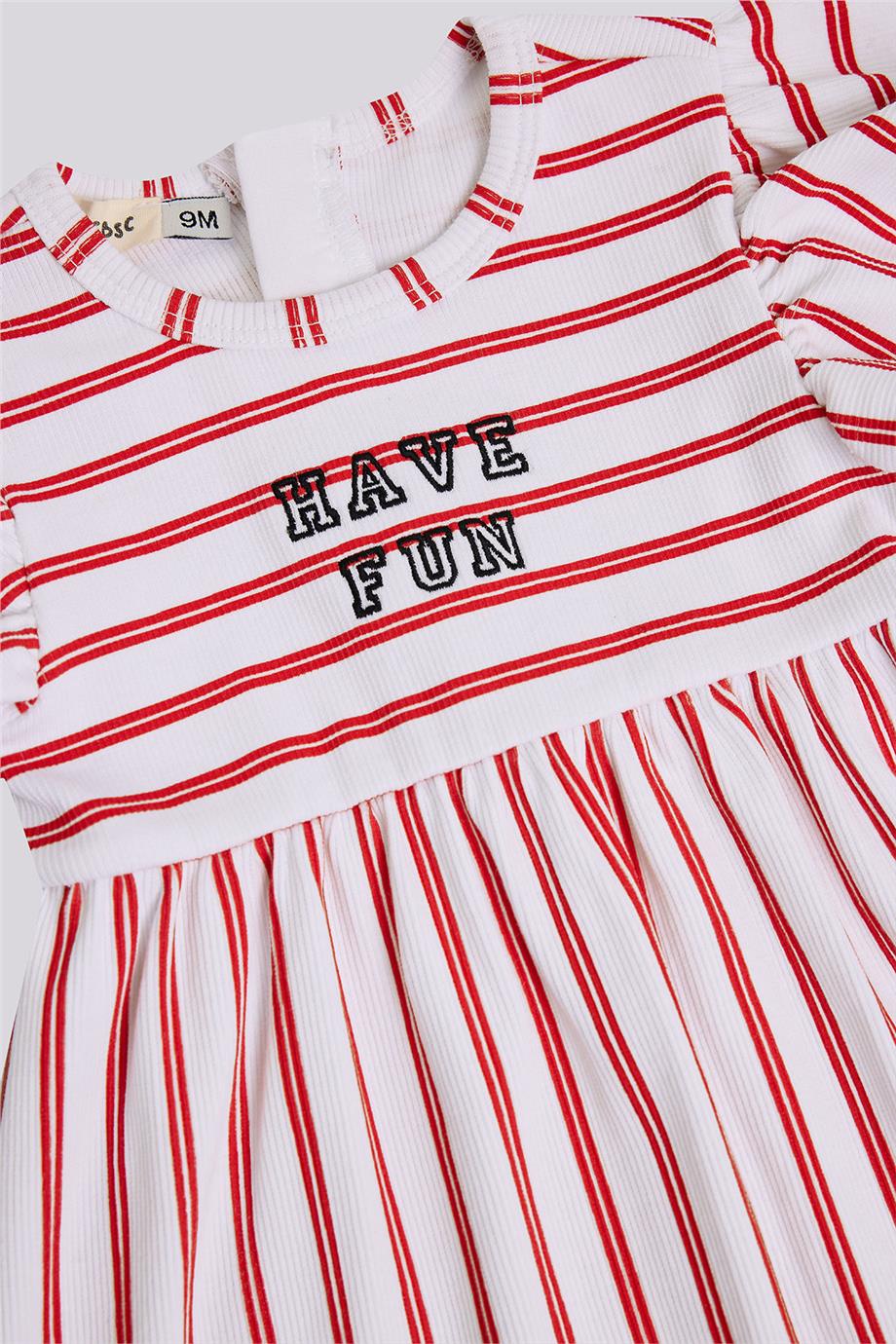 Gb Baby Basic Kız Bebek Çizgili ElbiseGb Baby Basic Kız Bebek Çizgili Elbise