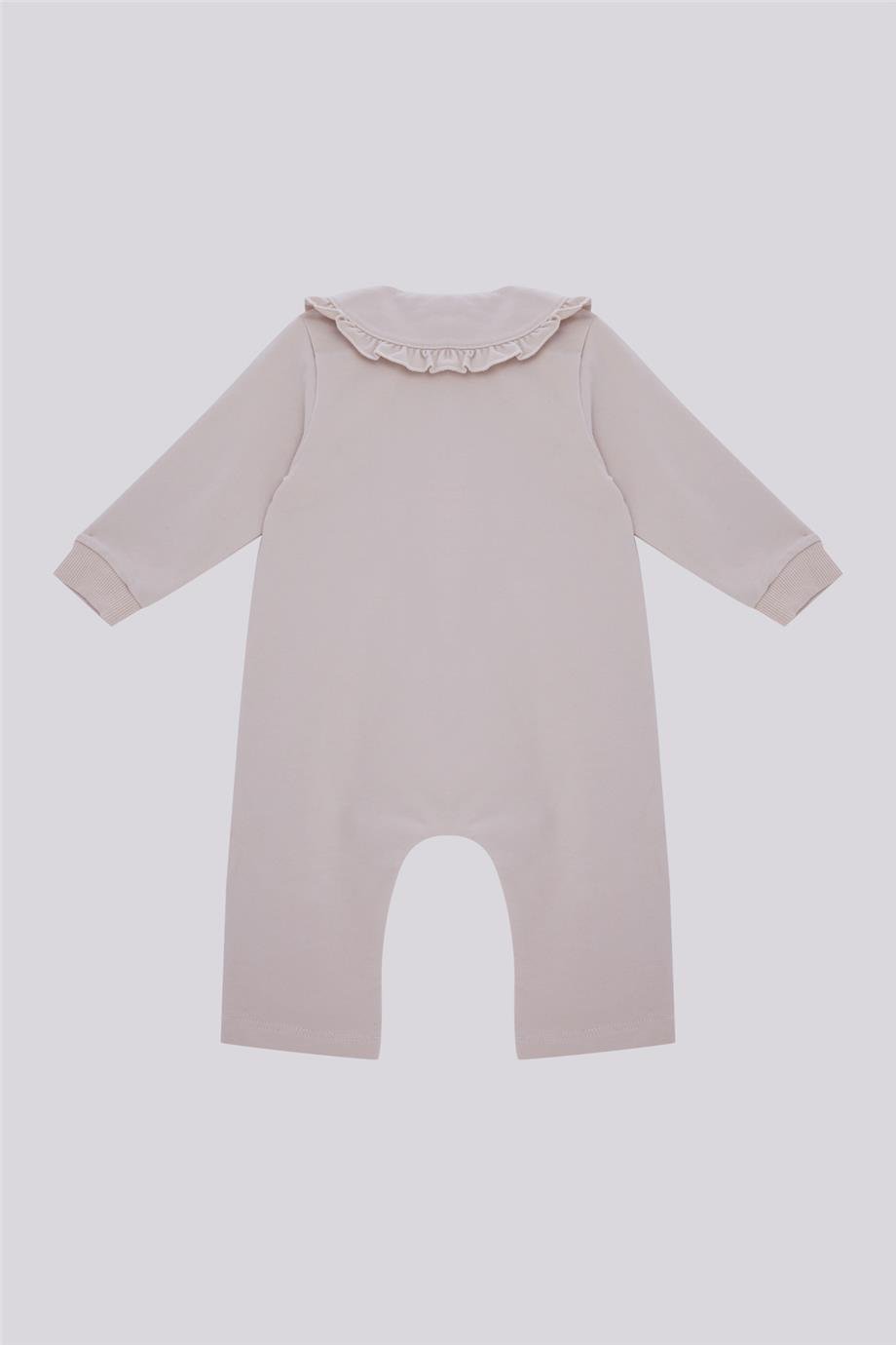 Gb Baby Basic Kız Bebek Ekru TulumGb Baby Basic Kız Bebek Ekru Tulum