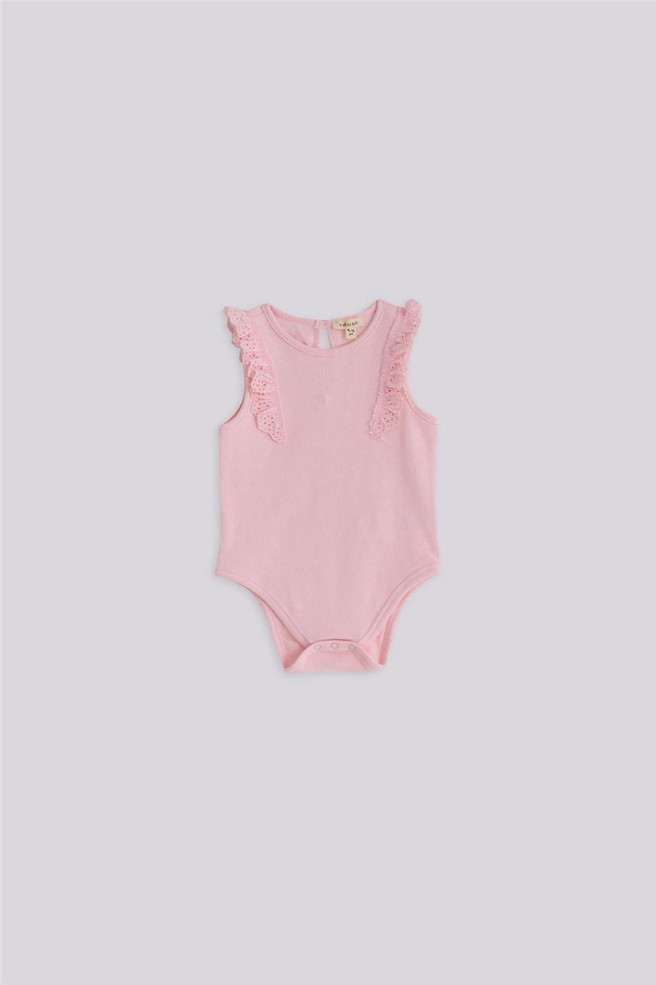 Gb Baby Basic Kız Bebek Pembe Body ve Şort TakımıGb Baby Basic Kız Bebek Pembe Body ve Şort Takımı