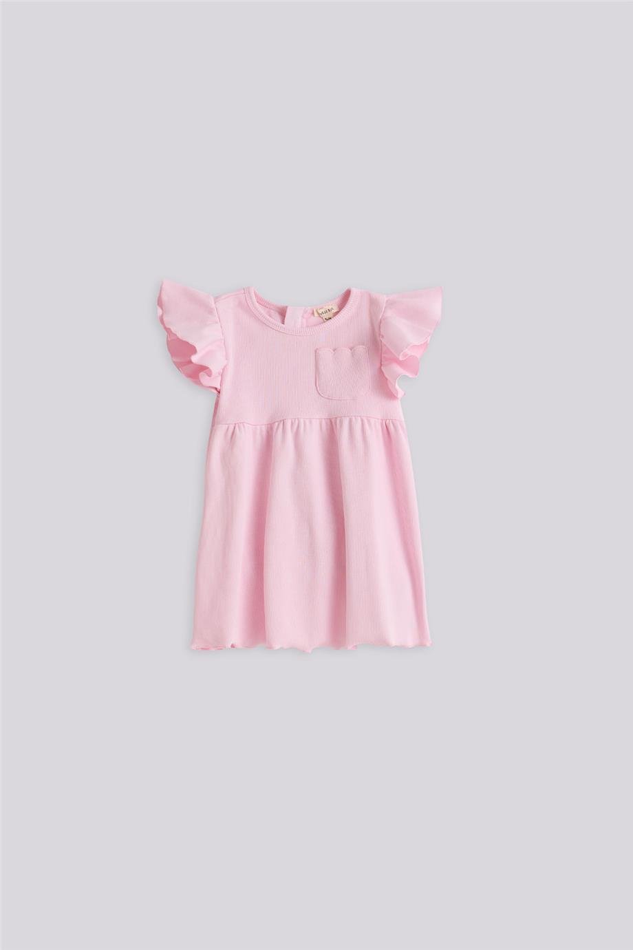 Gb Baby Basic Kız Bebek Pembe ElbiseGb Baby Basic Kız Bebek Pembe Elbise