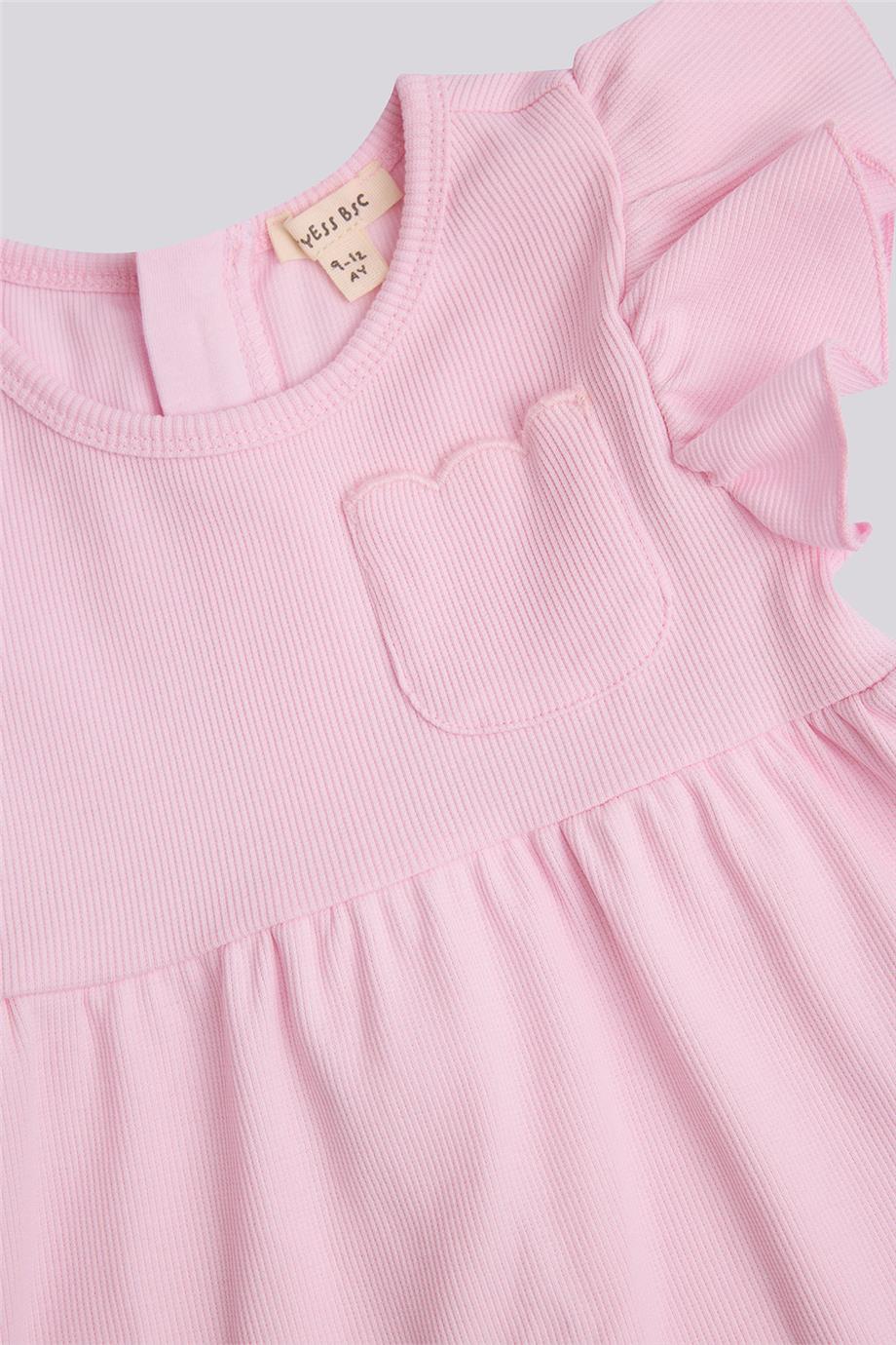 Gb Baby Basic Kız Bebek Pembe ElbiseGb Baby Basic Kız Bebek Pembe Elbise