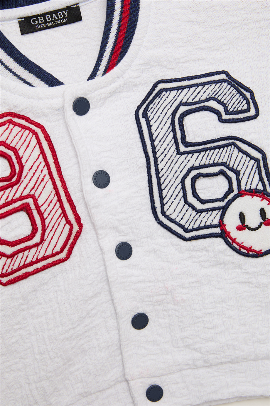 GB Baby Erkek Bebek Beyaz Eşofman ÜstüGB Baby Erkek Bebek Beyaz Eşofman Üstü