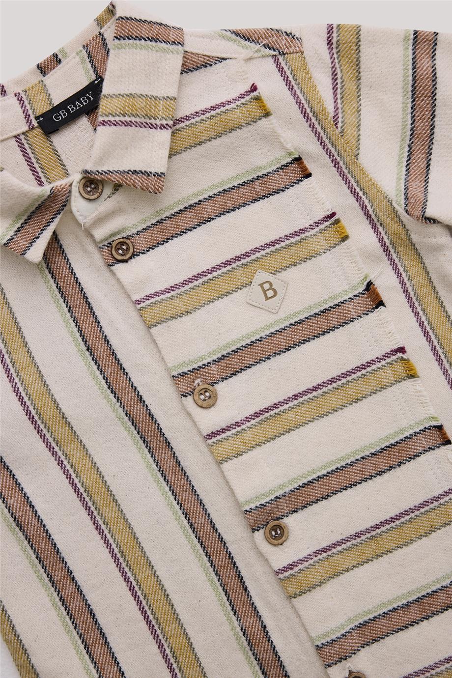 GB Baby Erkek Bebek Çizgili Gömlek