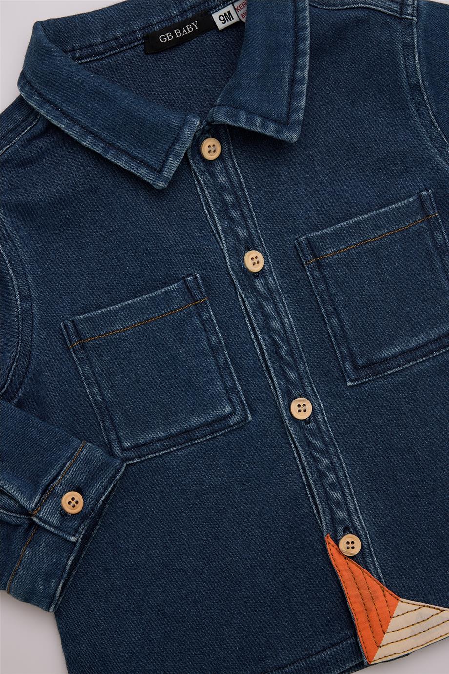 GB Baby Erkek Bebek Denim Gömlek