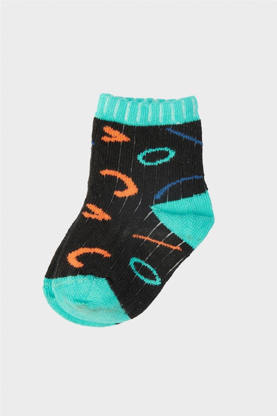 GB Baby Erkek Bebek Desenli Çorap