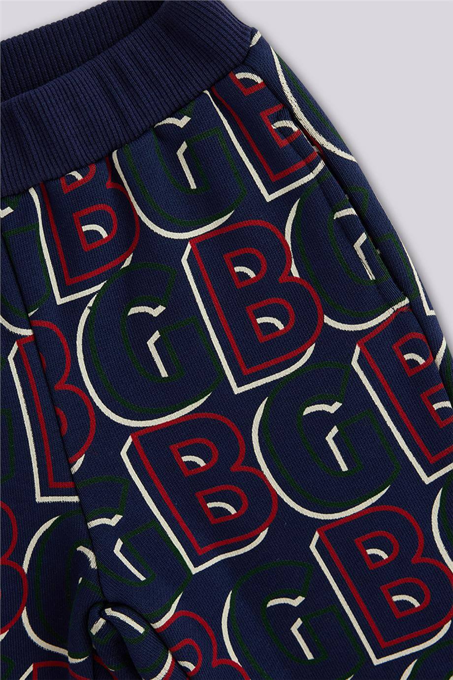 GB Baby Erkek Bebek Desenli Eşofman AltıGB Baby Erkek Bebek Desenli Eşofman Altı