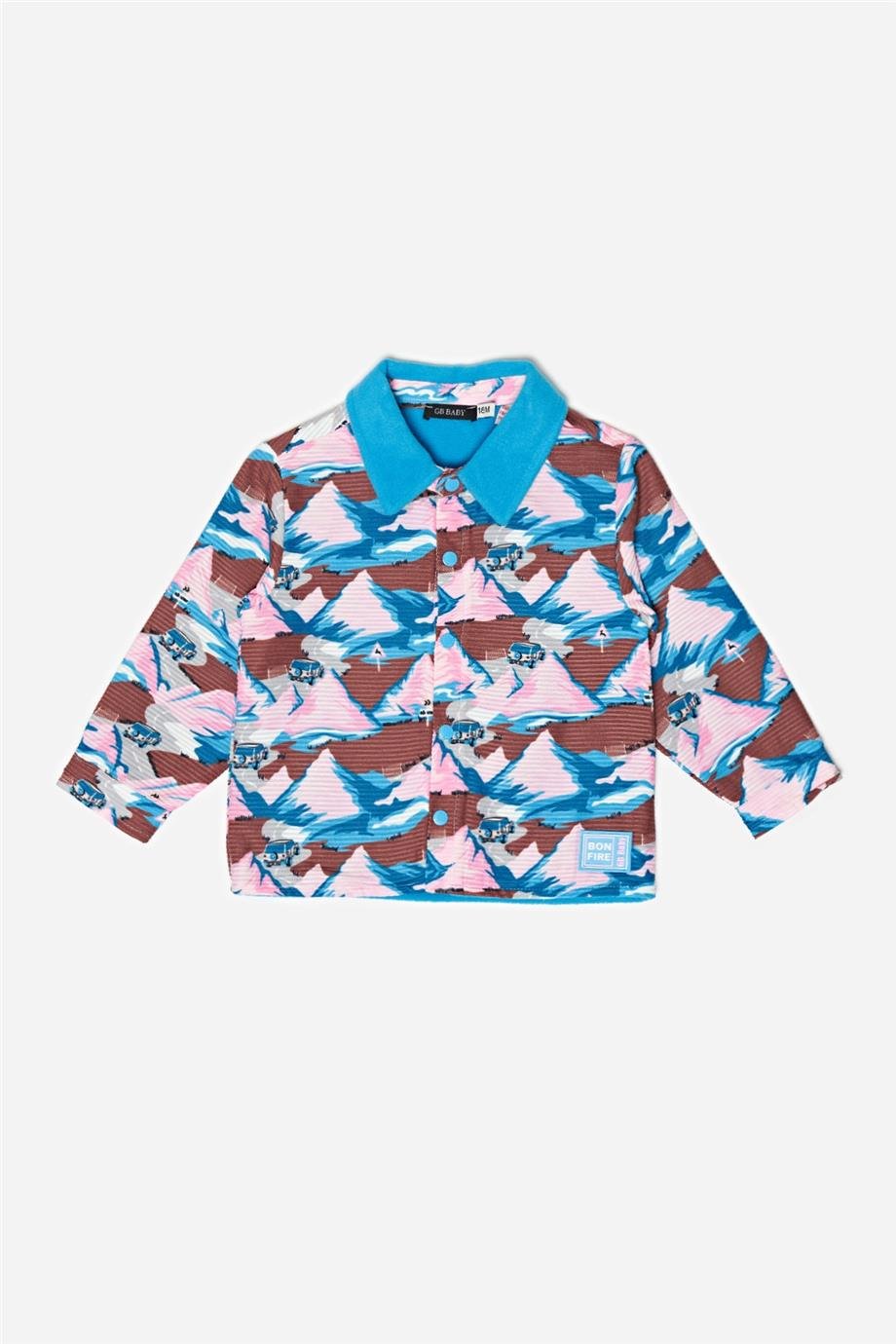 GB Baby Erkek Bebek Desenli Eşofman Üstü