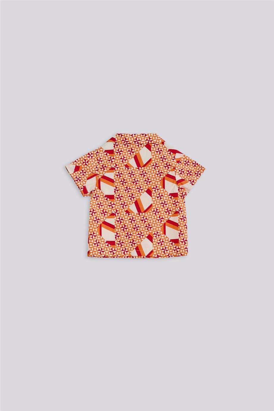 GB Baby Erkek Bebek Desenli GömlekGB Baby Erkek Bebek Desenli Gömlek