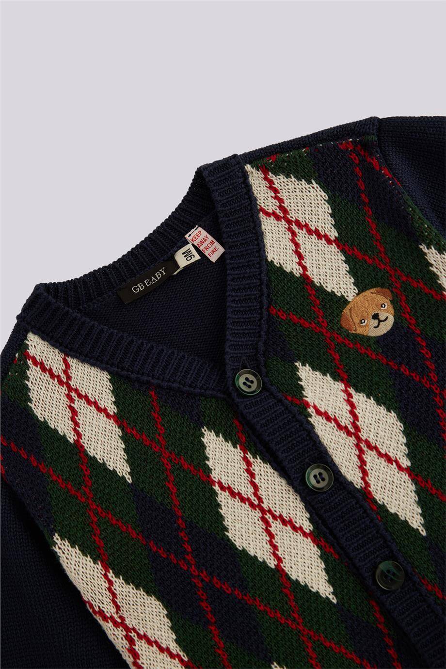 GB Baby Erkek Bebek Desenli HırkaGB Baby Erkek Bebek Desenli Hırka