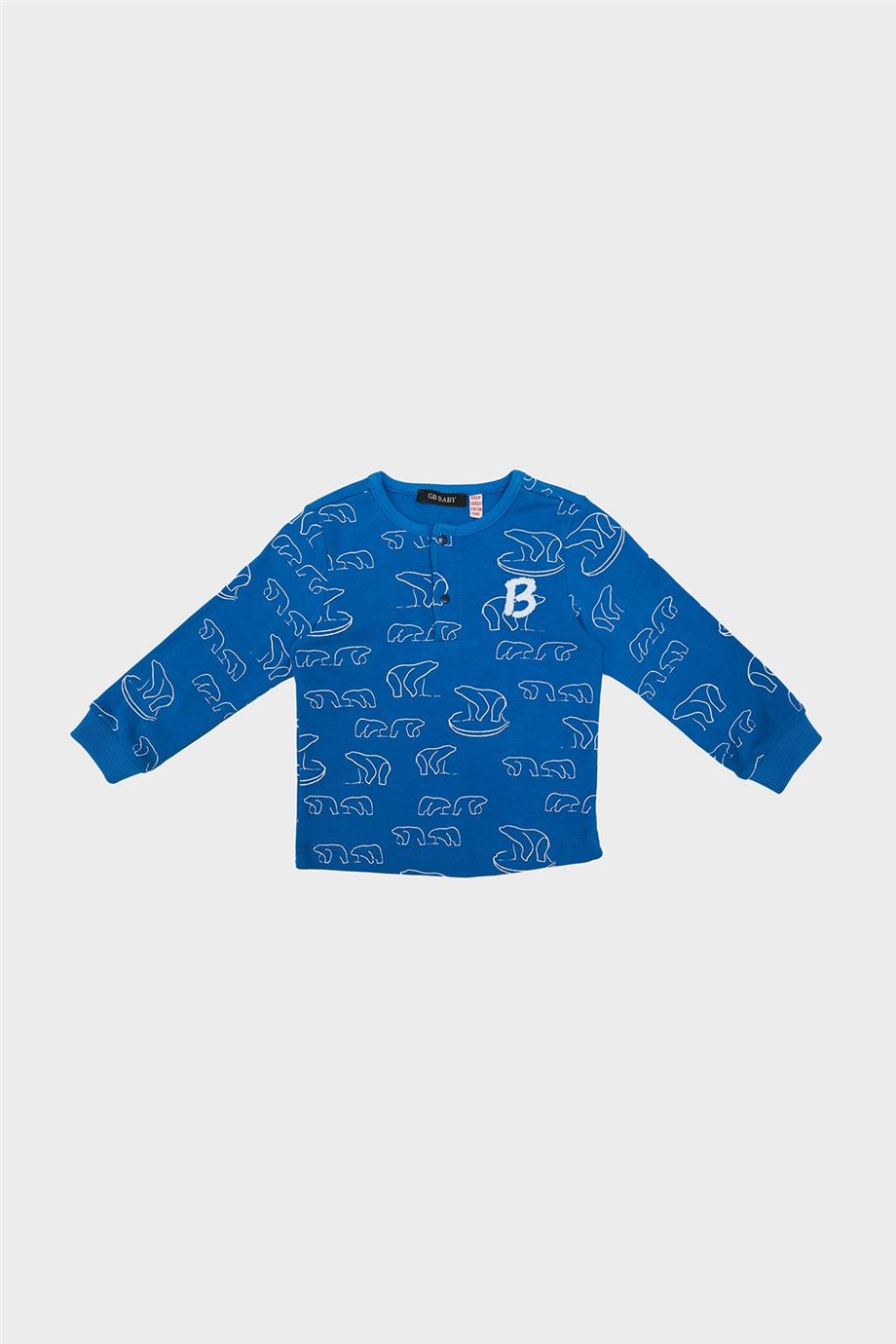 GB Baby Erkek Bebek Desenli Pijama Takımı