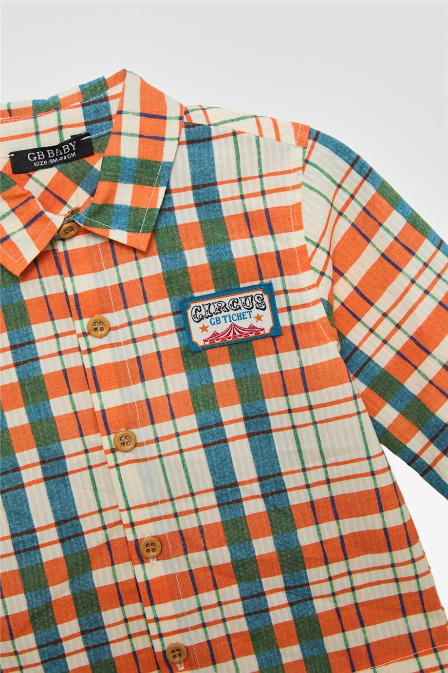 GB Baby Baby Boy Plaid ShirtGB Baby Baby Boy Plaid Shirt