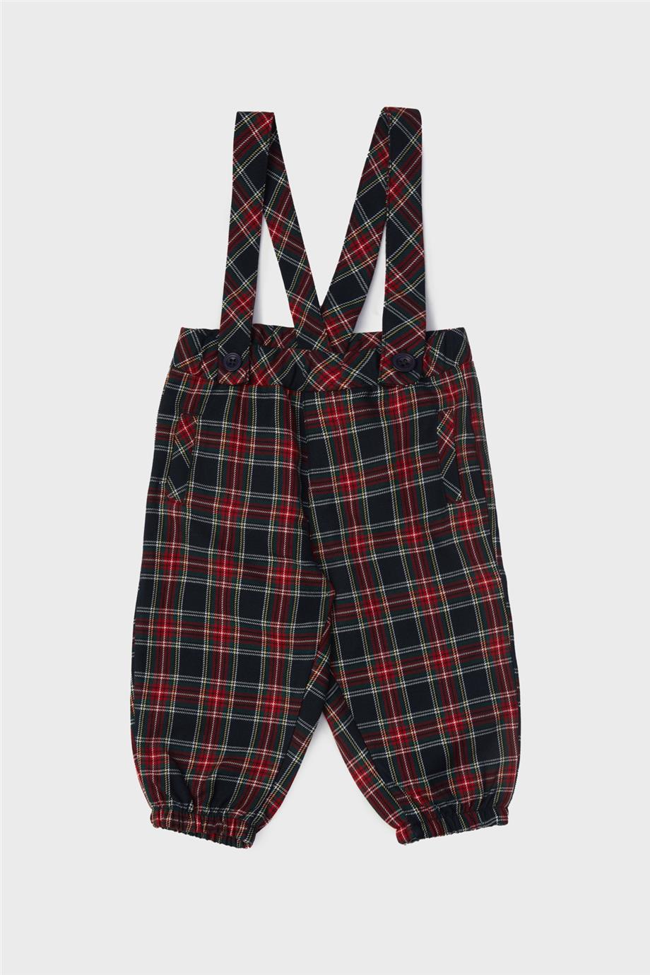 GB Baby Erkek Bebek Ekose Salopet