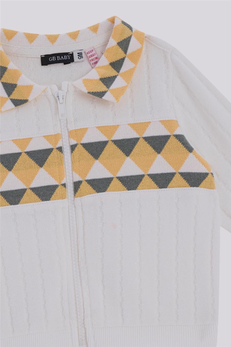 GB Baby Erkek Bebek Ekru Eşofman ÜstüGB Baby Erkek Bebek Ekru Eşofman Üstü