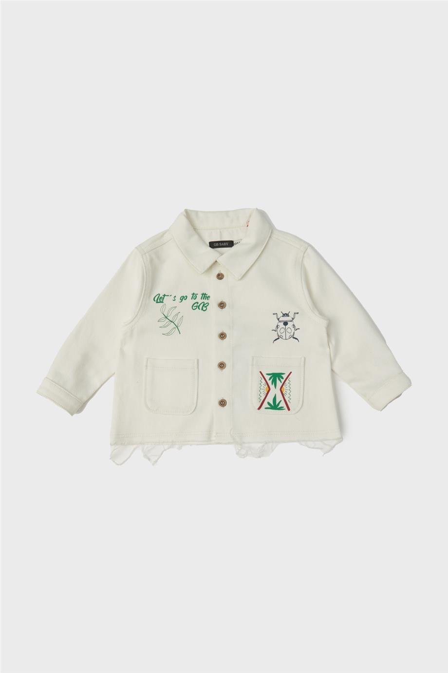 GB Baby Erkek Bebek Ekru Gömlek