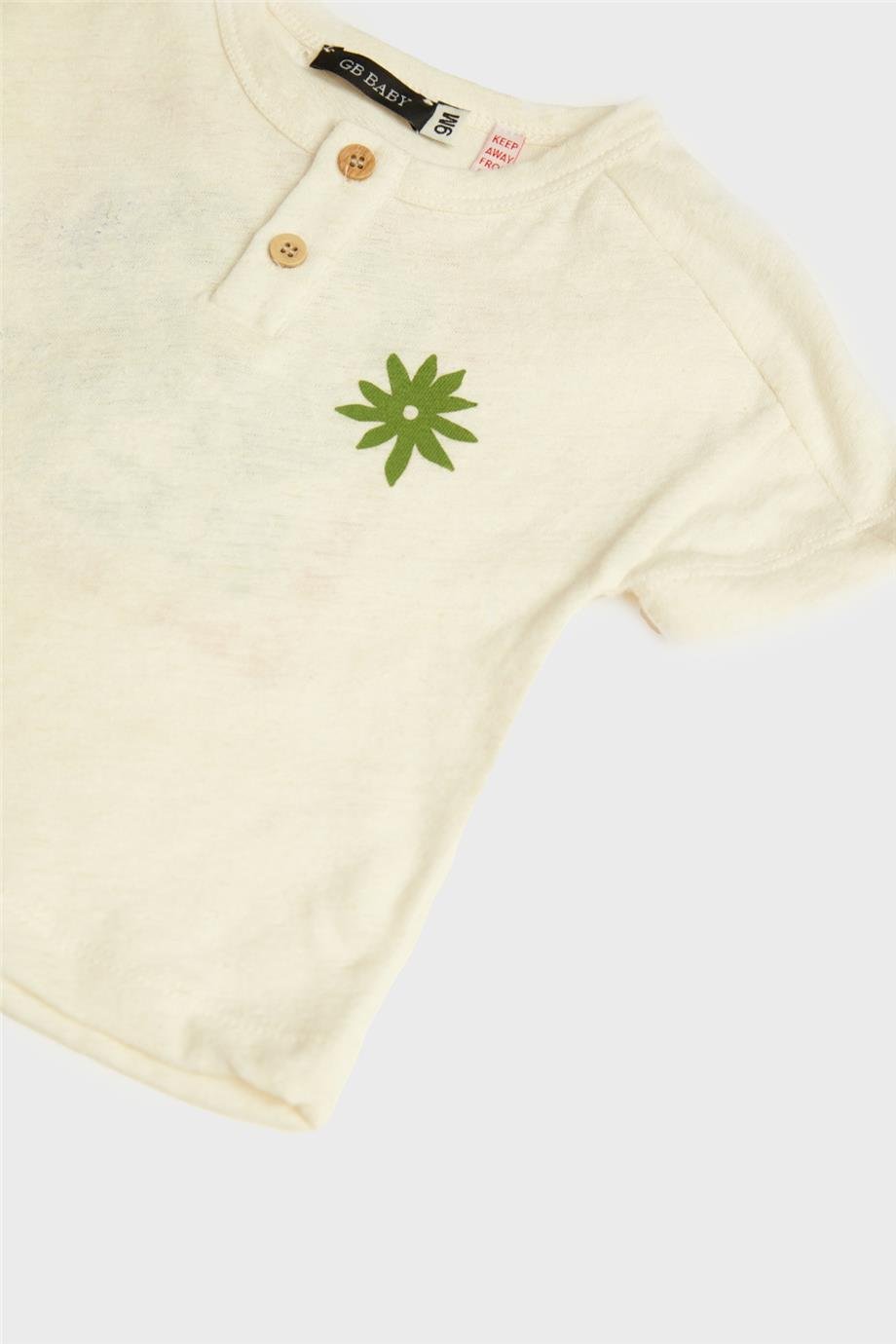 GB Baby Erkek Bebek Ekru T-Shirt