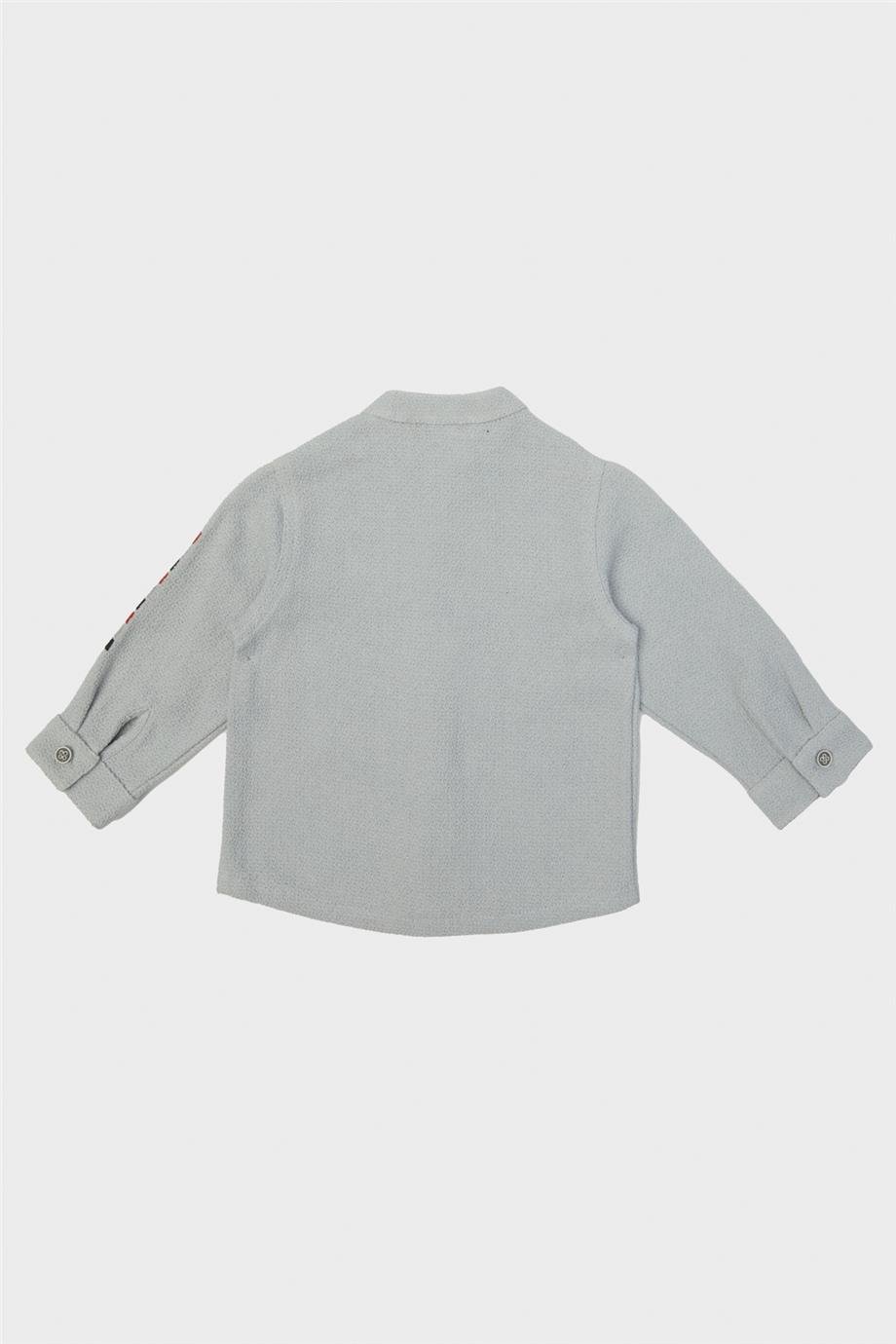 GB Baby Erkek Bebek Gri Gömlek