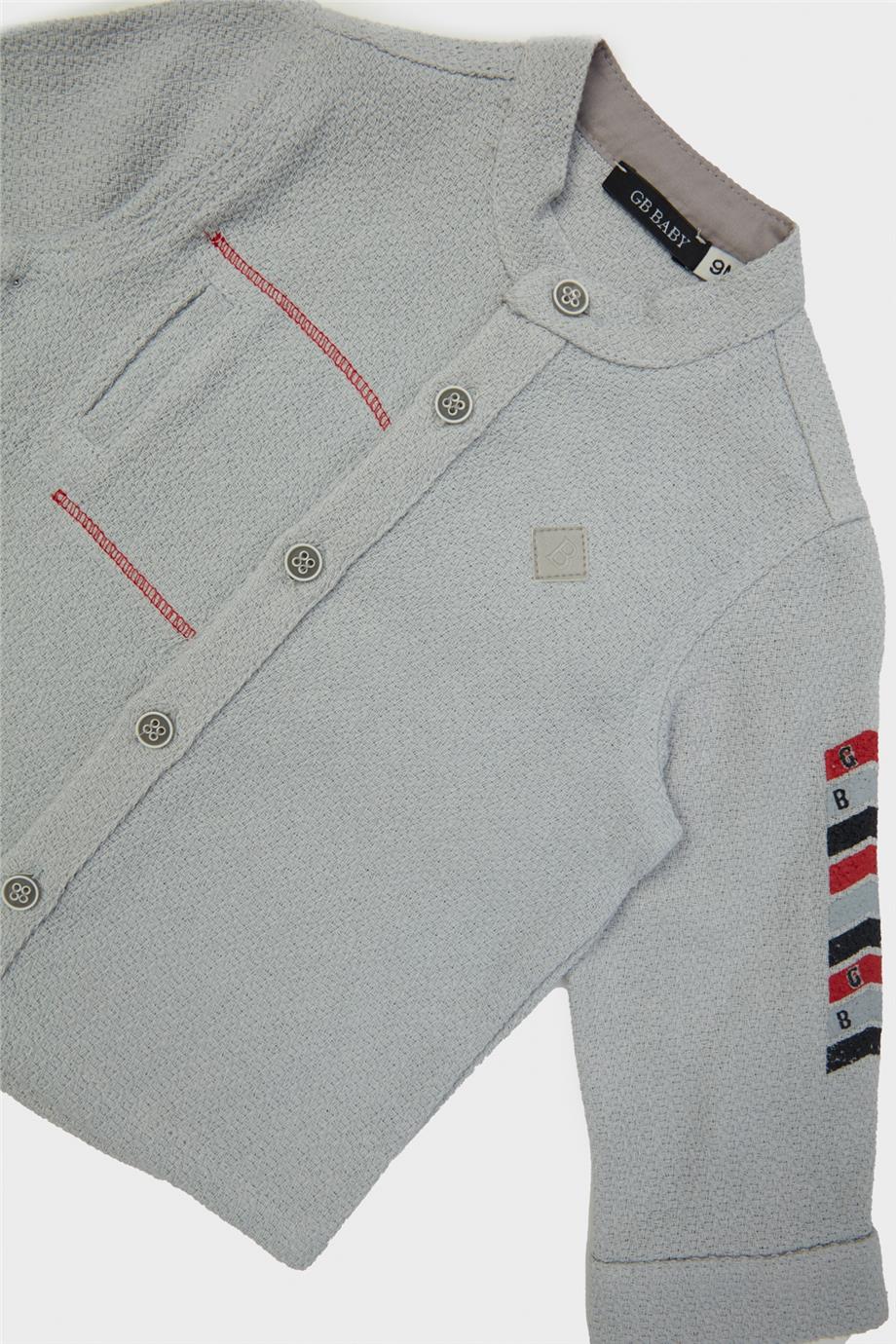 GB Baby Erkek Bebek Gri Gömlek