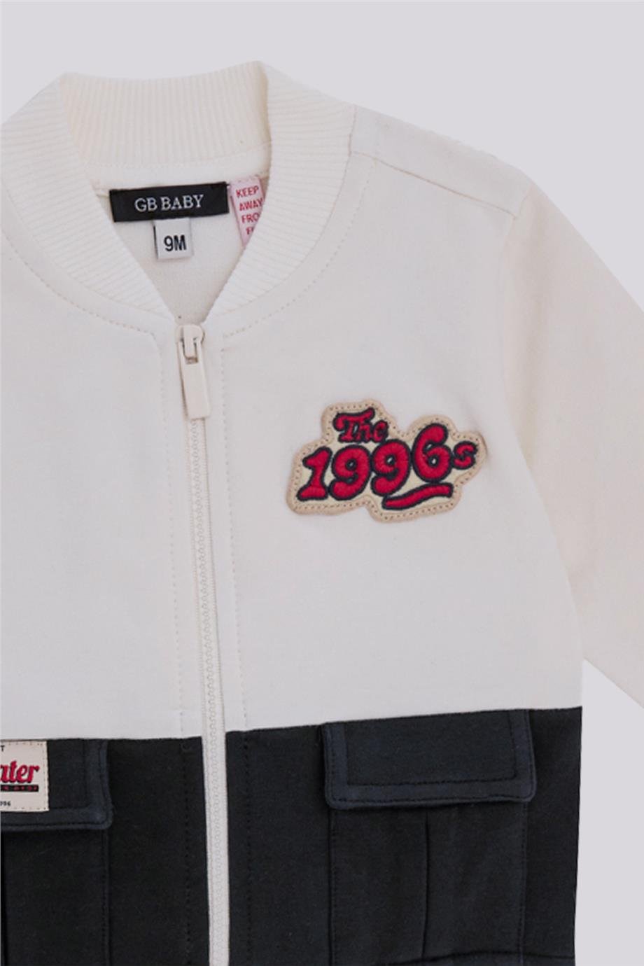 GB Baby Erkek Bebek Renkli Eşofman ÜstüGB Baby Erkek Bebek Renkli Eşofman Üstü