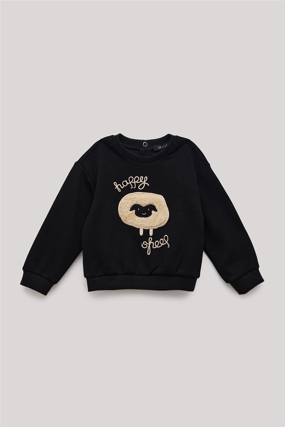 GB Baby Erkek Bebek Siyah Sweatshirt