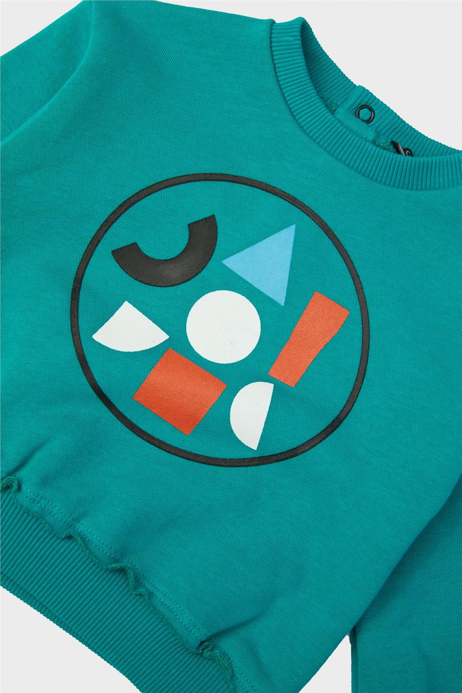 GB Baby Erkek Bebek Yeşil Sweatshirt