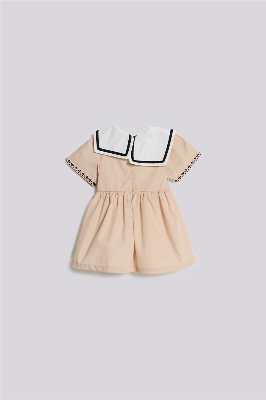 GB Baby Kız Bebek Bej ElbiseGB Baby Kız Bebek Bej Elbise