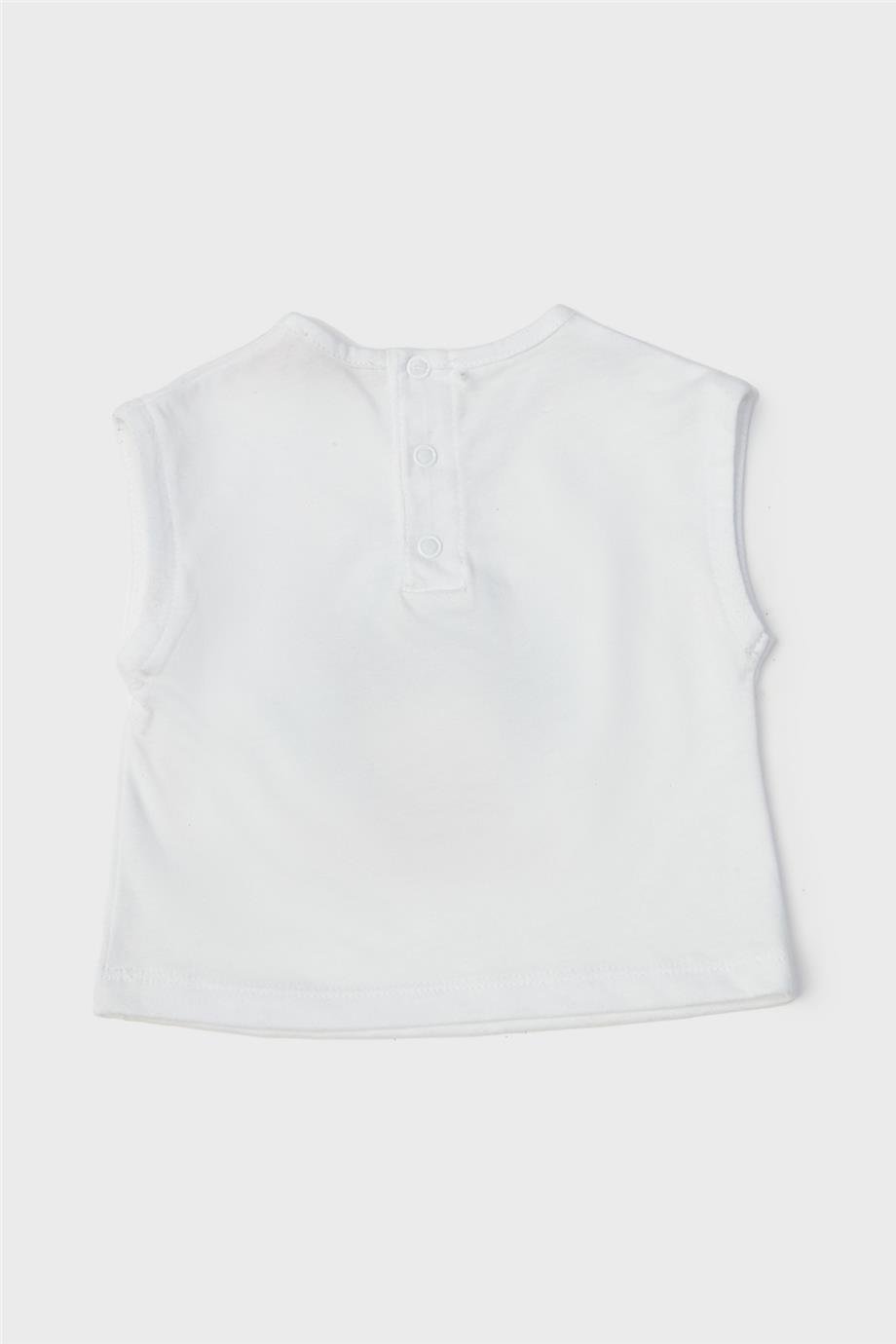 GB Baby Kız Bebek Beyaz Atlet