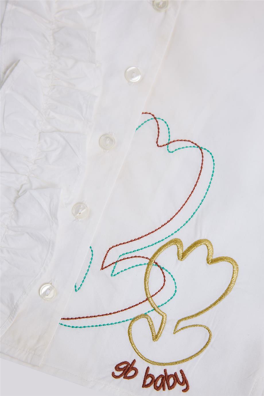 GB Baby Baby Girl White BlouseGB Baby Baby Girl White Blouse