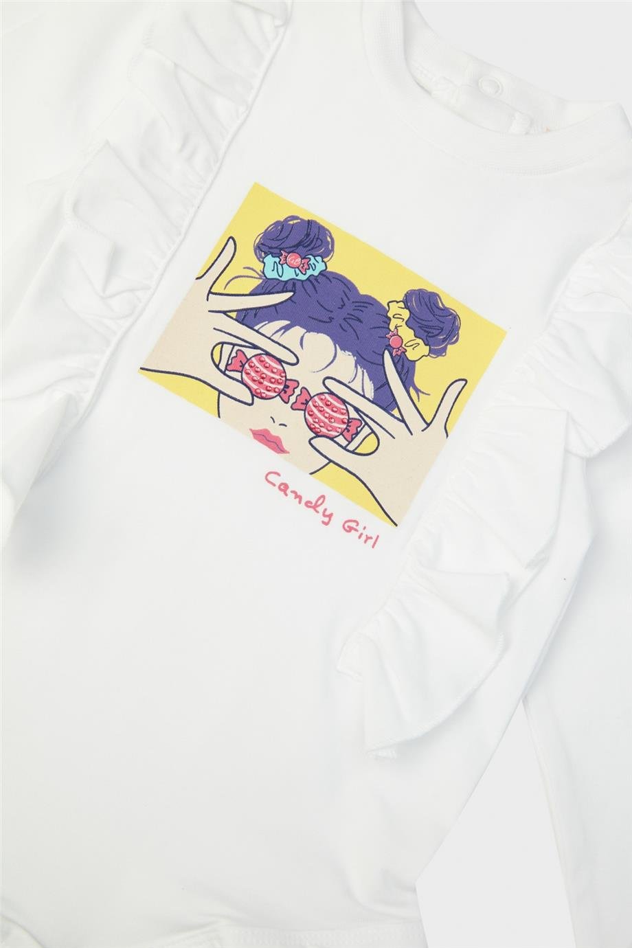 GB Baby Kız Bebek Beyaz Body