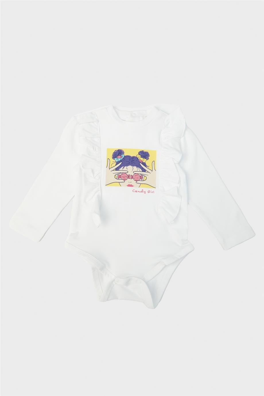 GB Baby Kız Bebek Beyaz Body