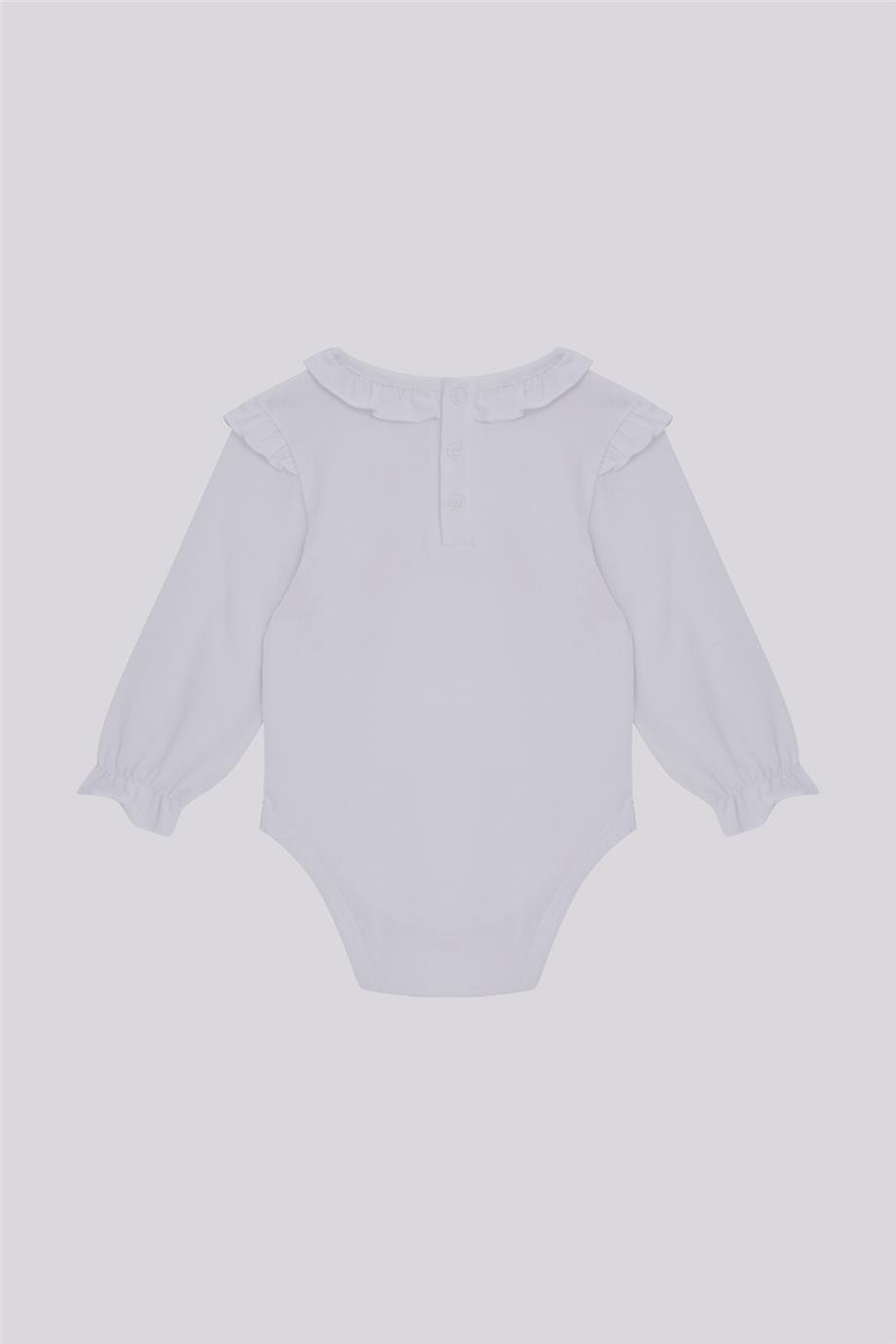 GB Baby Kız Bebek Beyaz BodyGB Baby Kız Bebek Beyaz Body