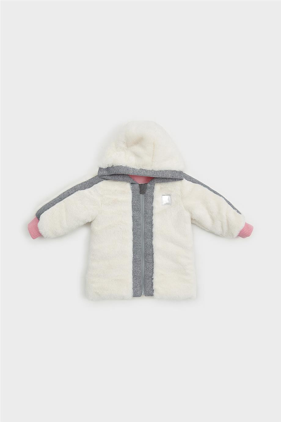 GB Baby Kız Bebek Beyaz Mont