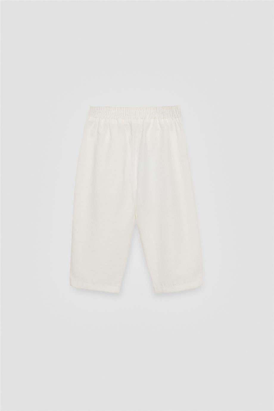 GB Baby Kız Bebek Beyaz PantolonGB Baby Kız Bebek Beyaz Pantolon