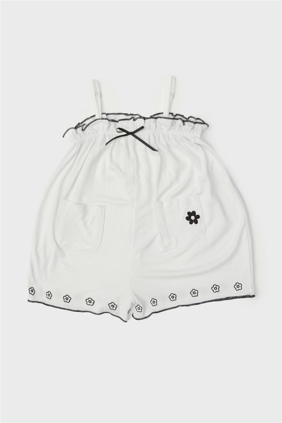 GB Baby Kız Bebek Beyaz Tulum