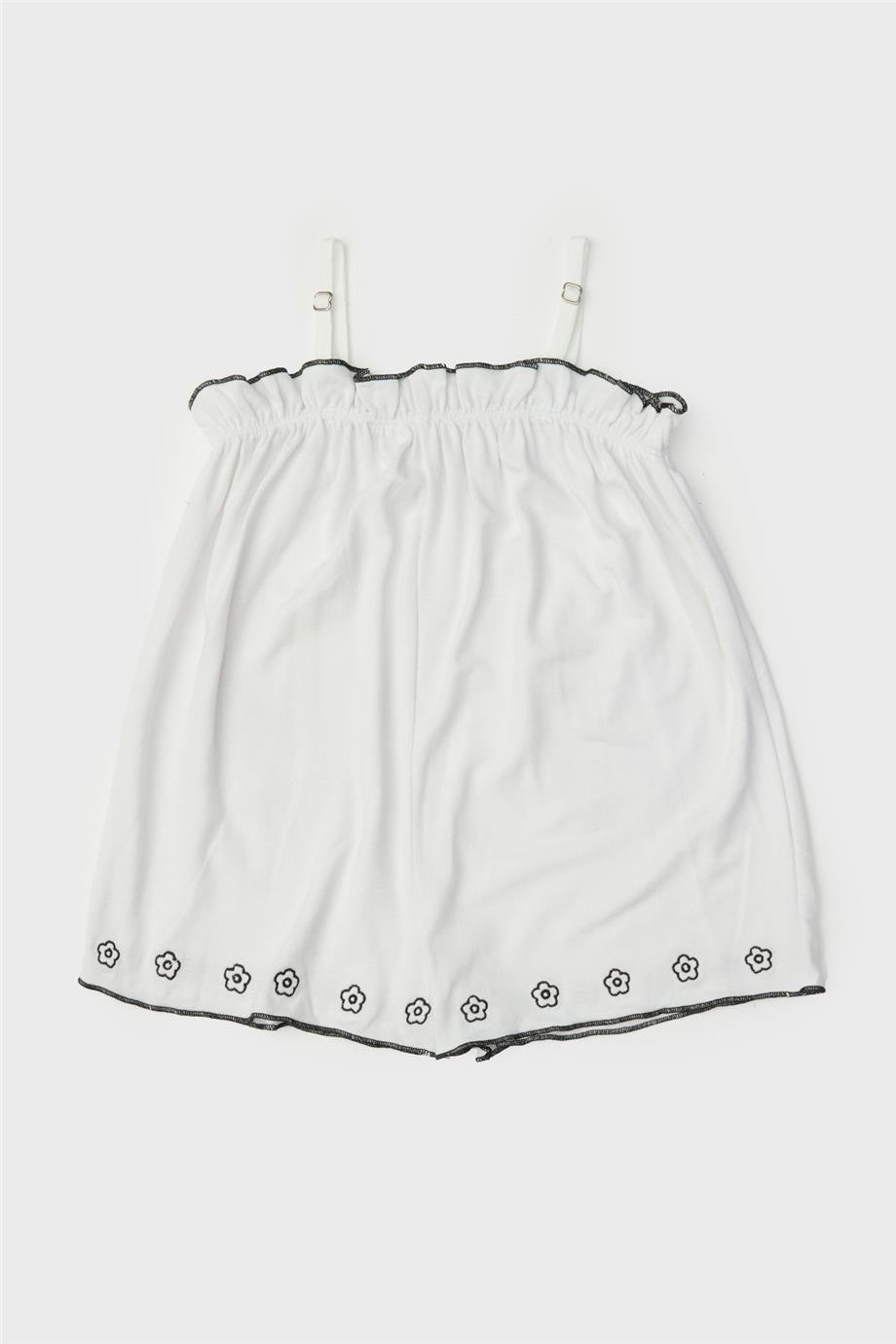 GB Baby Kız Bebek Beyaz Tulum