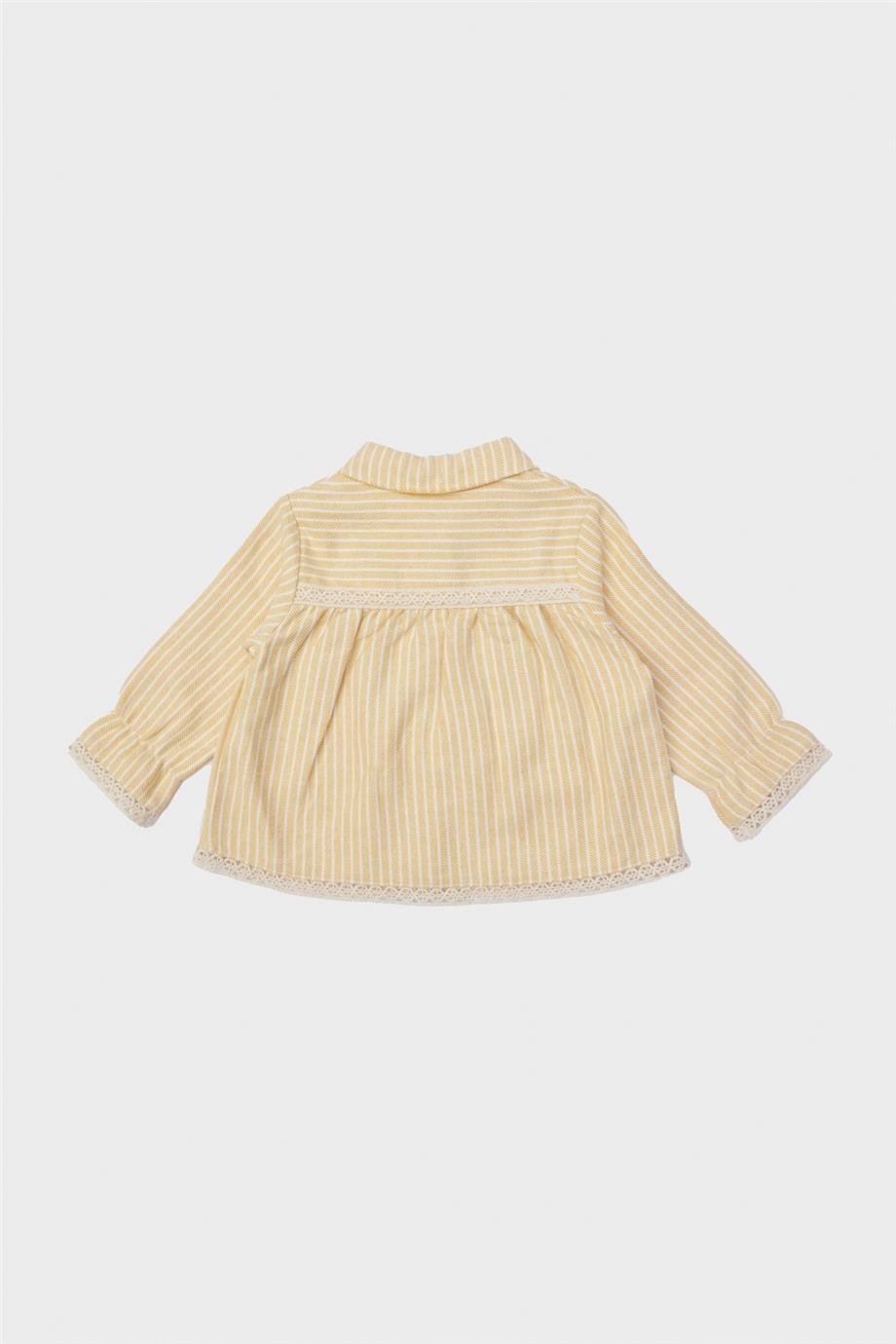 GB Baby Kız Bebek Çizgili Gömlek