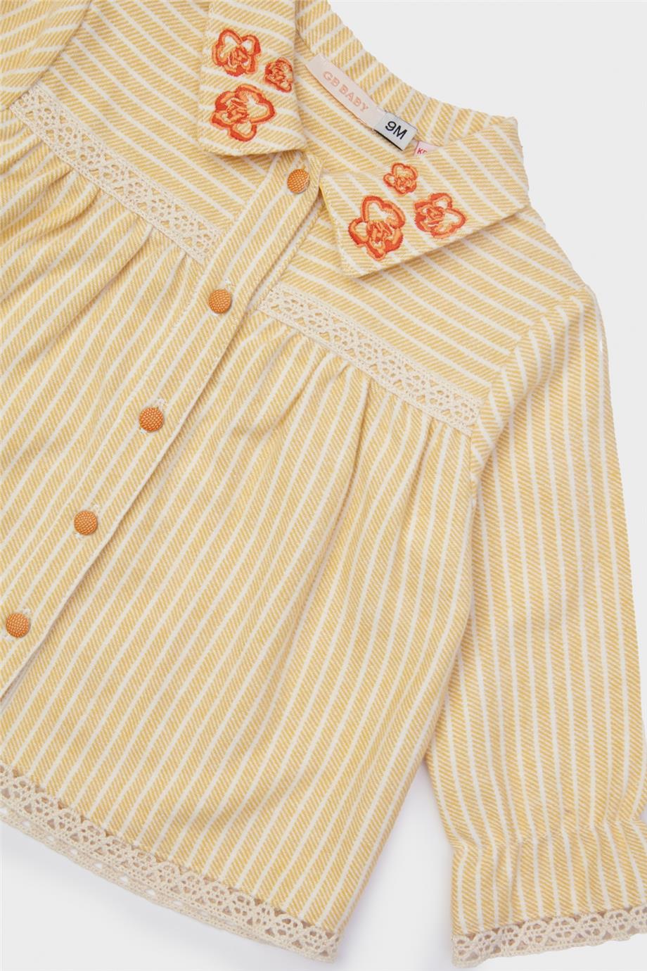 GB Baby Kız Bebek Çizgili Gömlek