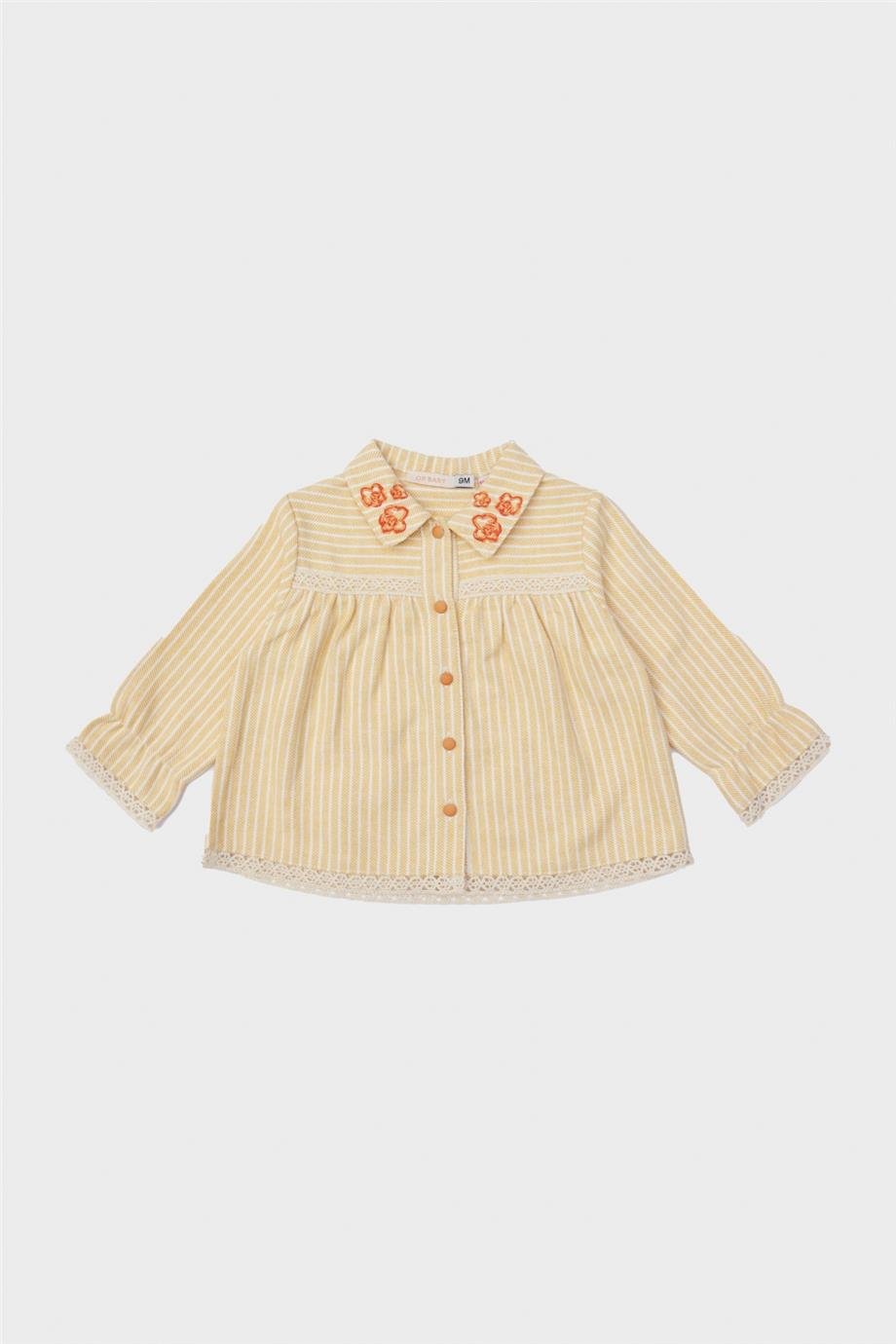 GB Baby Kız Bebek Çizgili Gömlek