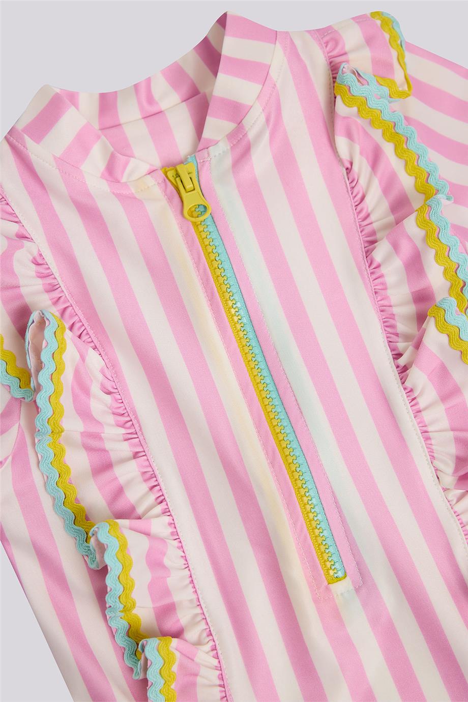 GB Baby Baby Girl Striped SwimsuitGB Baby Baby Girl Striped Swimsuit