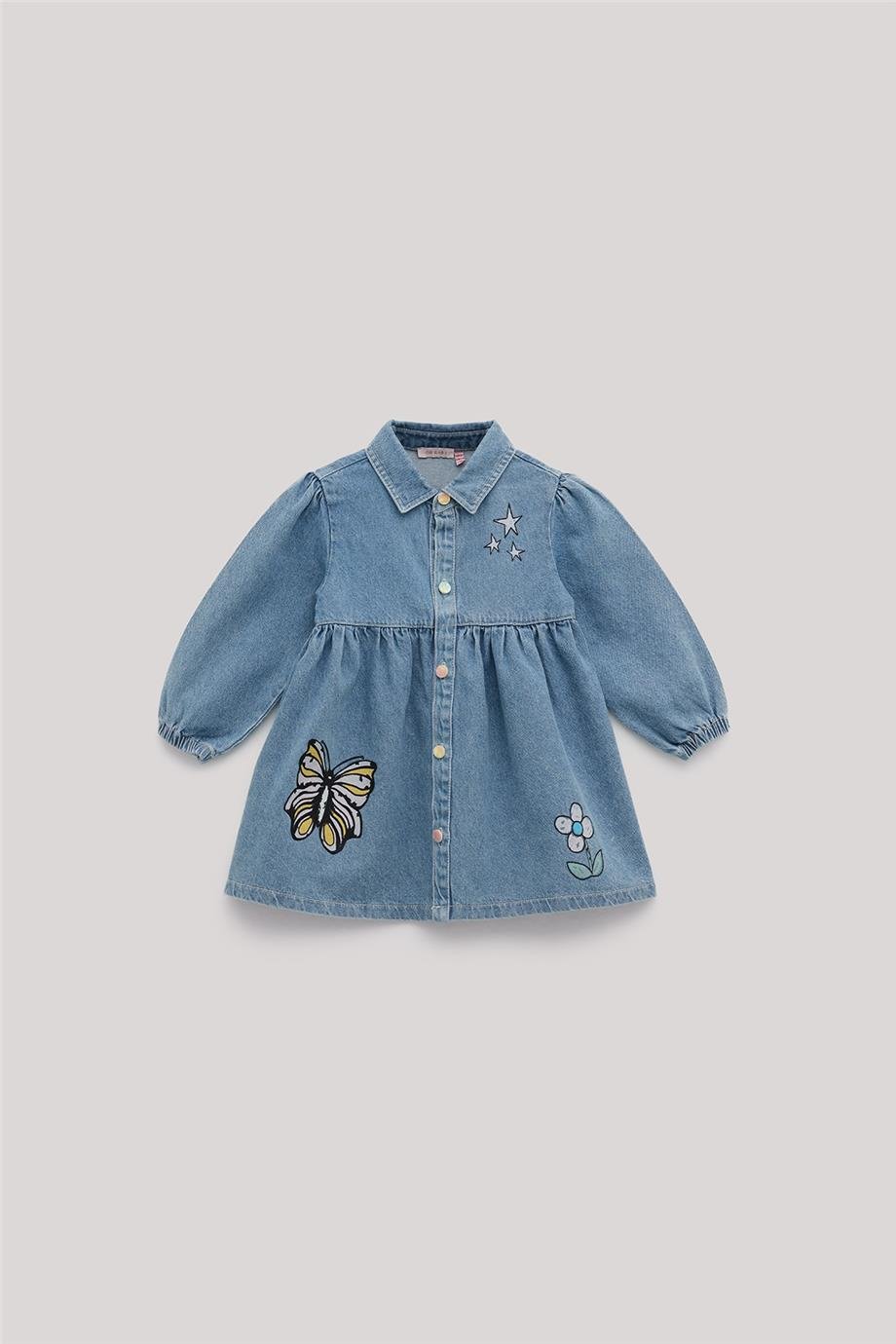 GB Baby Kız Bebek Denim Elbise