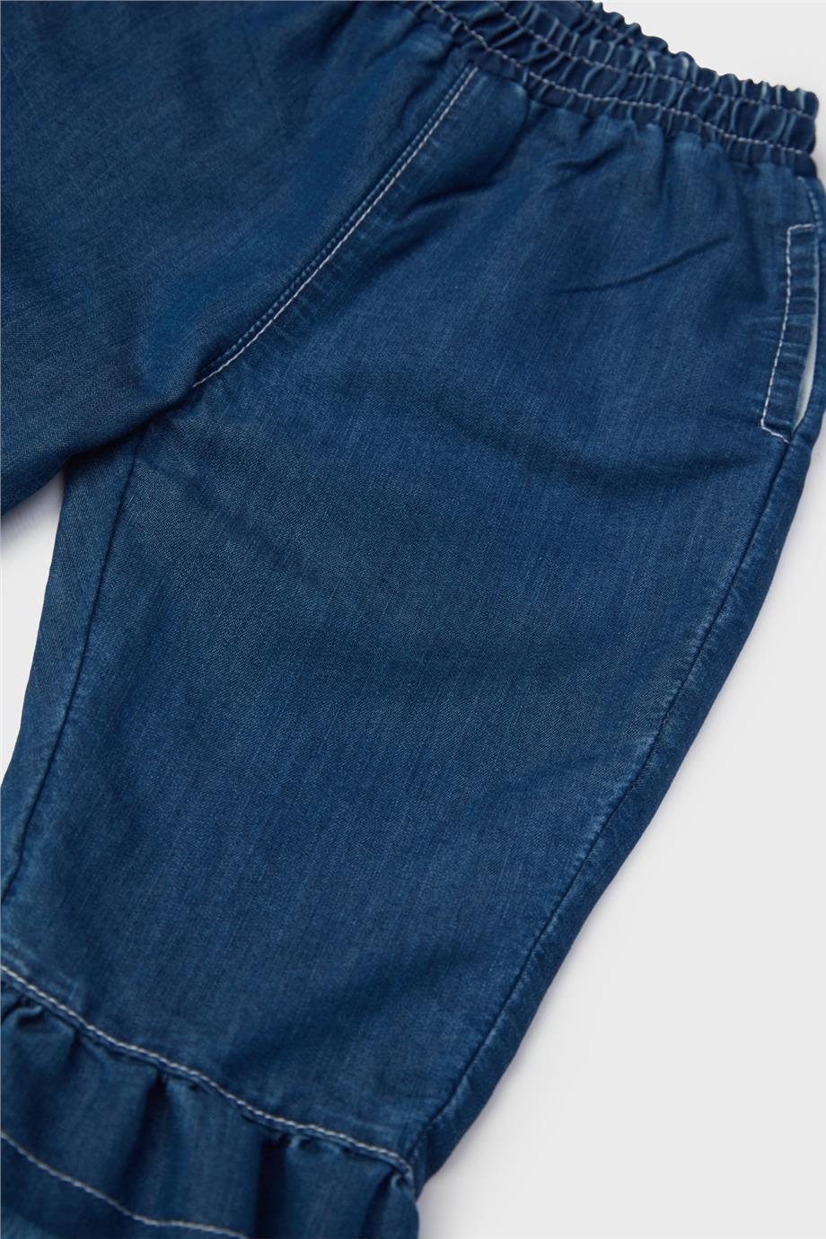 GB Baby Kız Bebek Denim Eşofman Altı