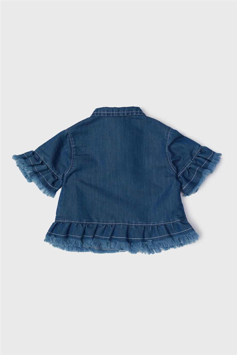 GB Baby Kız Bebek Denim Eşofman Üstü