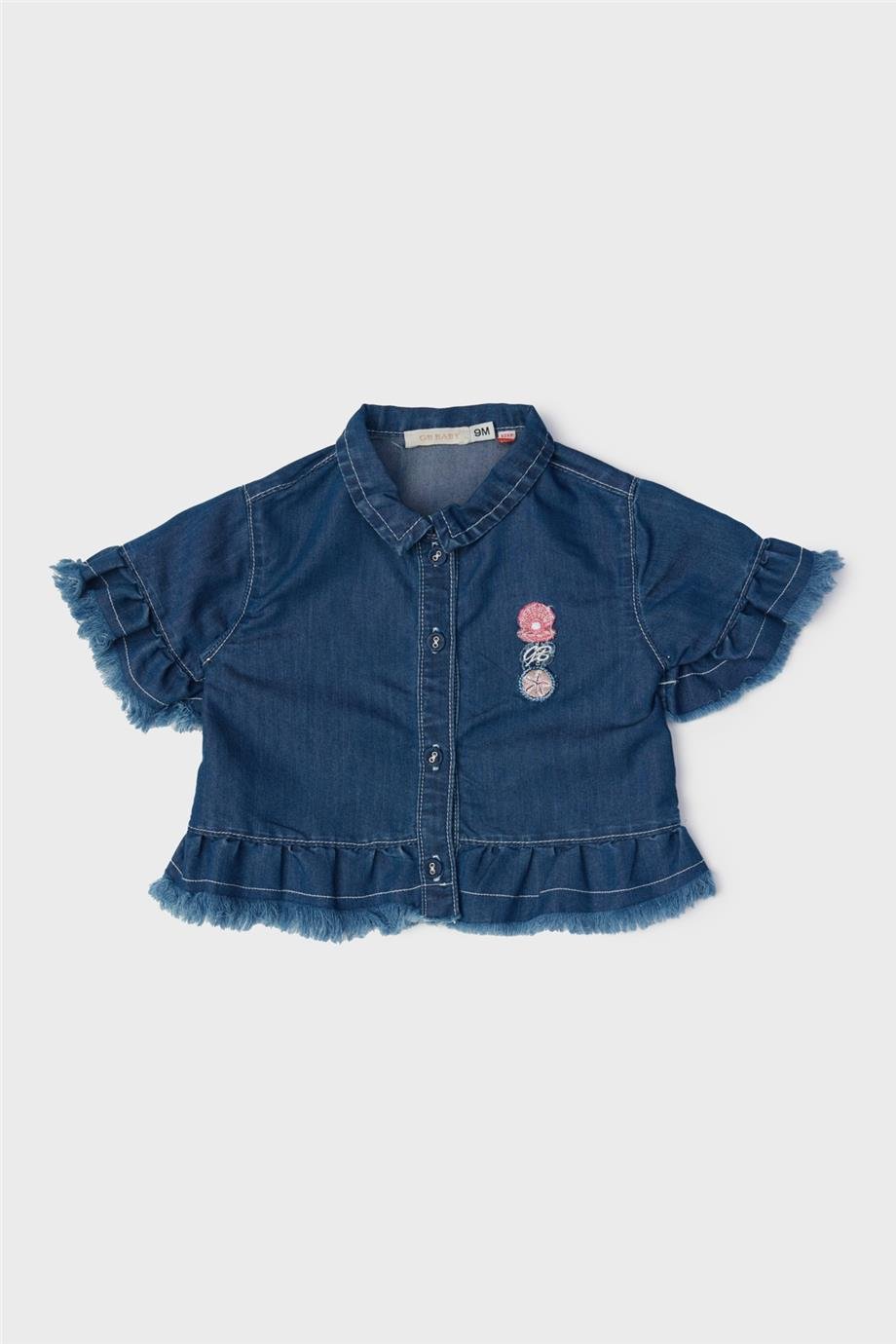 GB Baby Kız Bebek Denim Eşofman Üstü