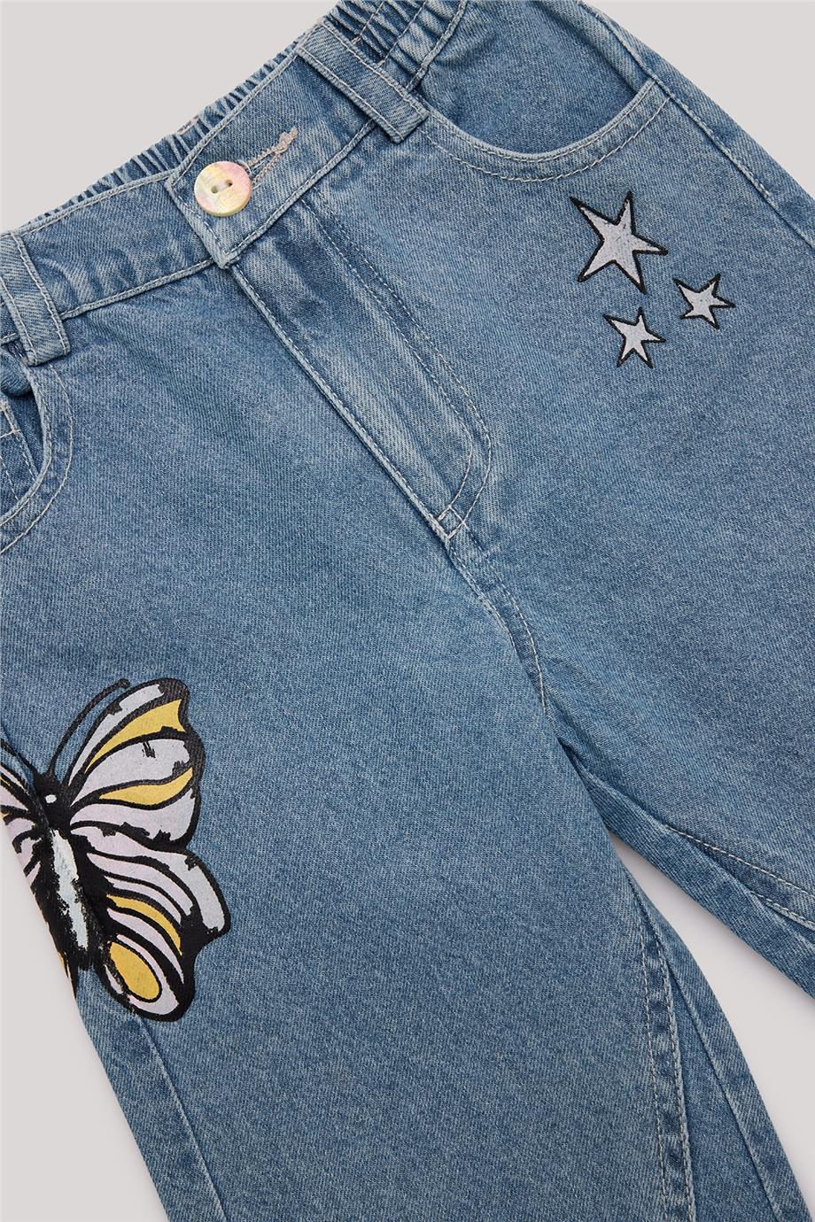 GB Baby Kız Bebek Denim Pantolon