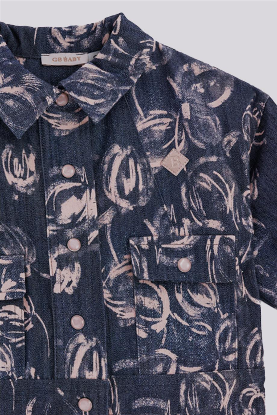 GB Baby Kız Bebek Desenli CeketGB Baby Kız Bebek Desenli Ceket