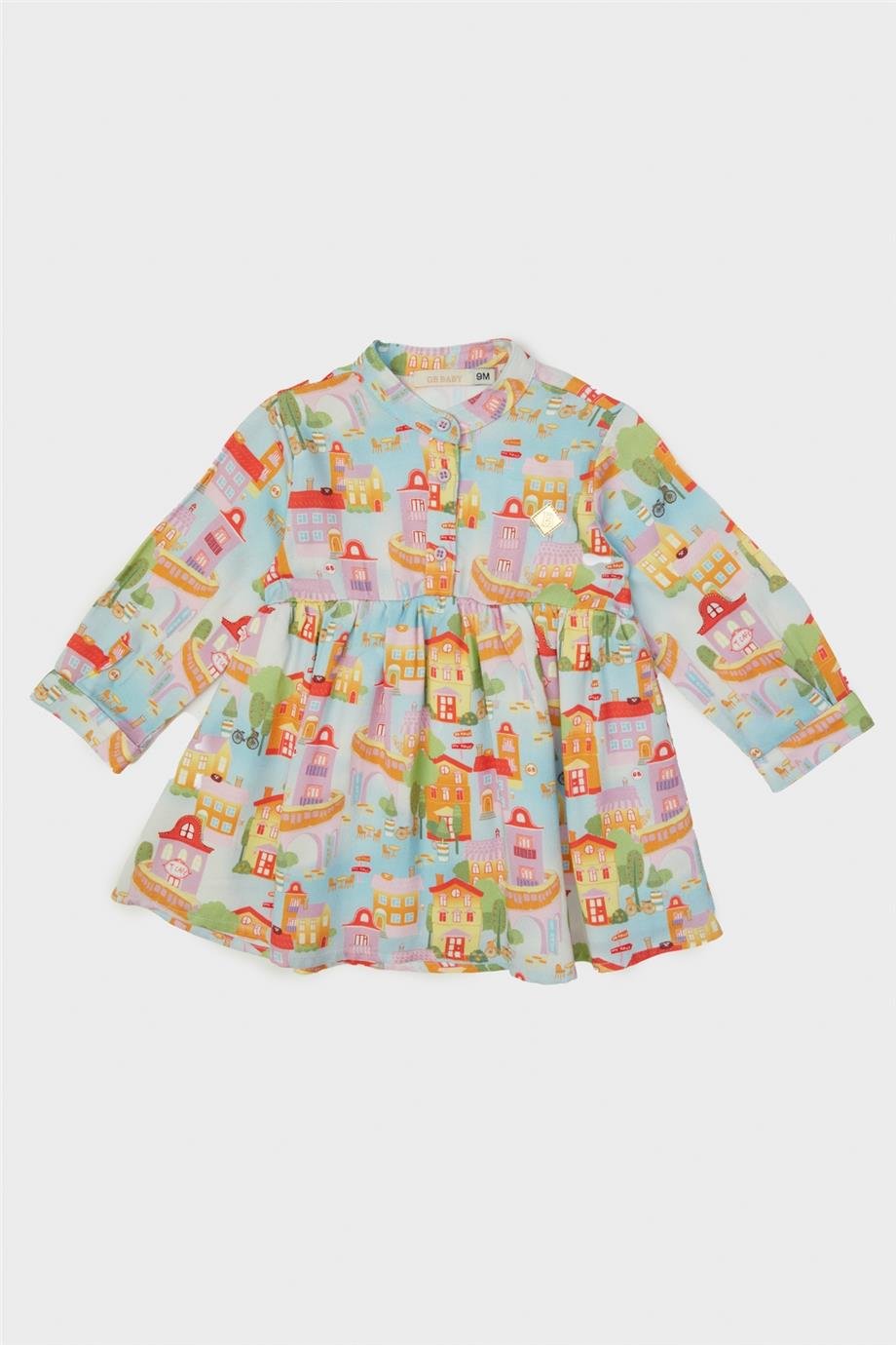 GB Baby Kız Bebek Desenli Elbise