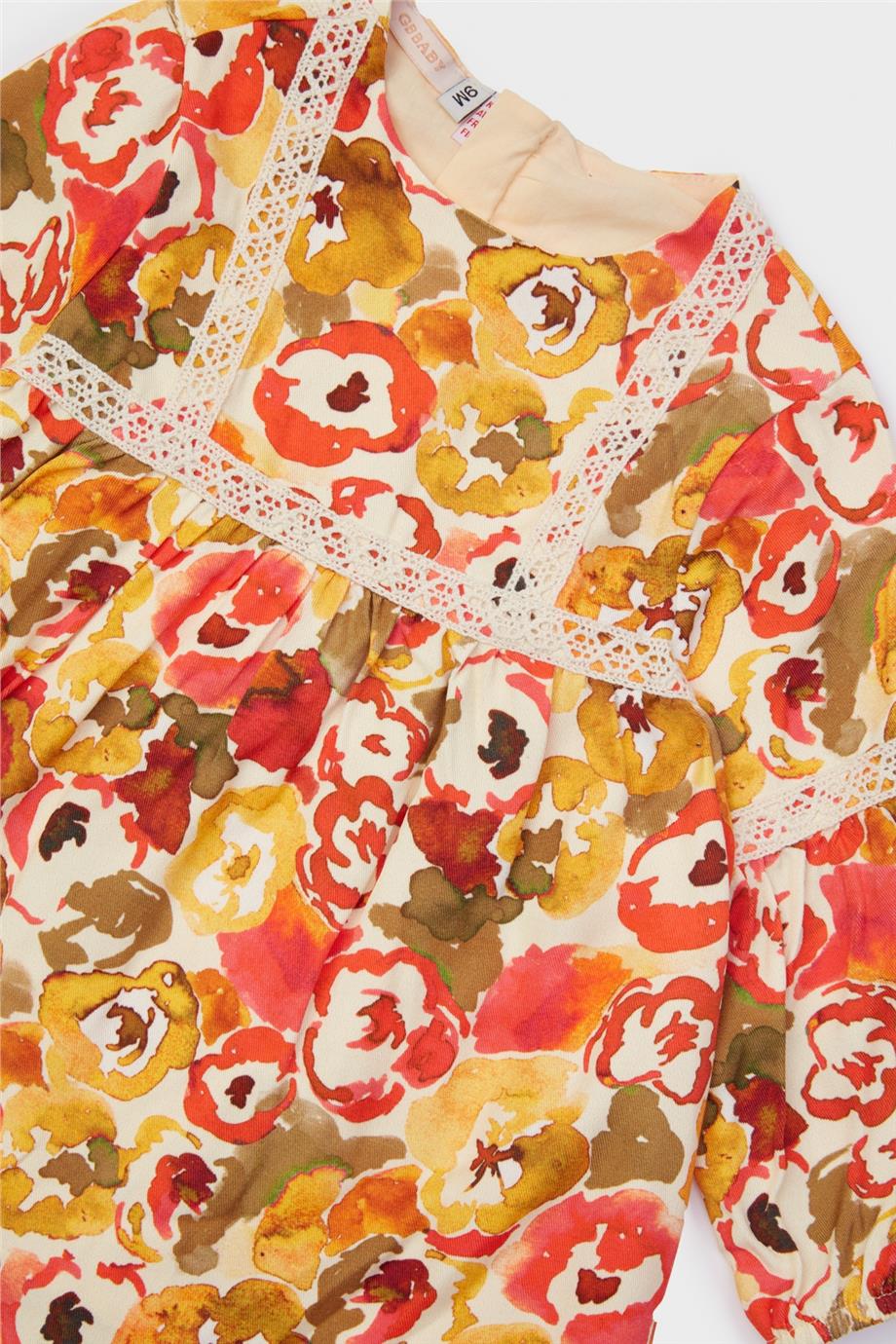 GB Baby Kız Bebek Desenli Elbise