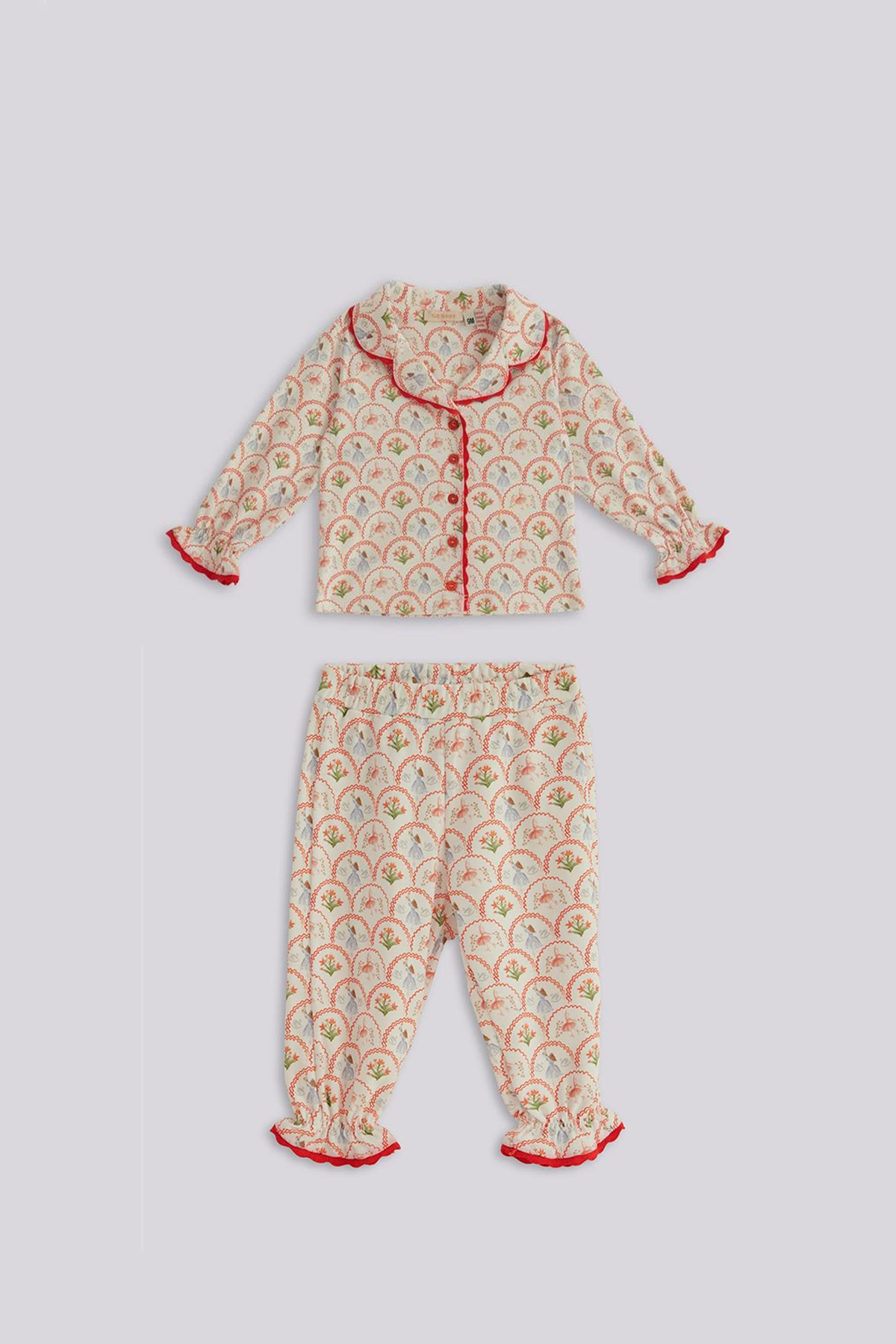 GB Baby Kız Bebek Desenli Pijama TakımGB Baby Kız Bebek Desenli Pijama Takım