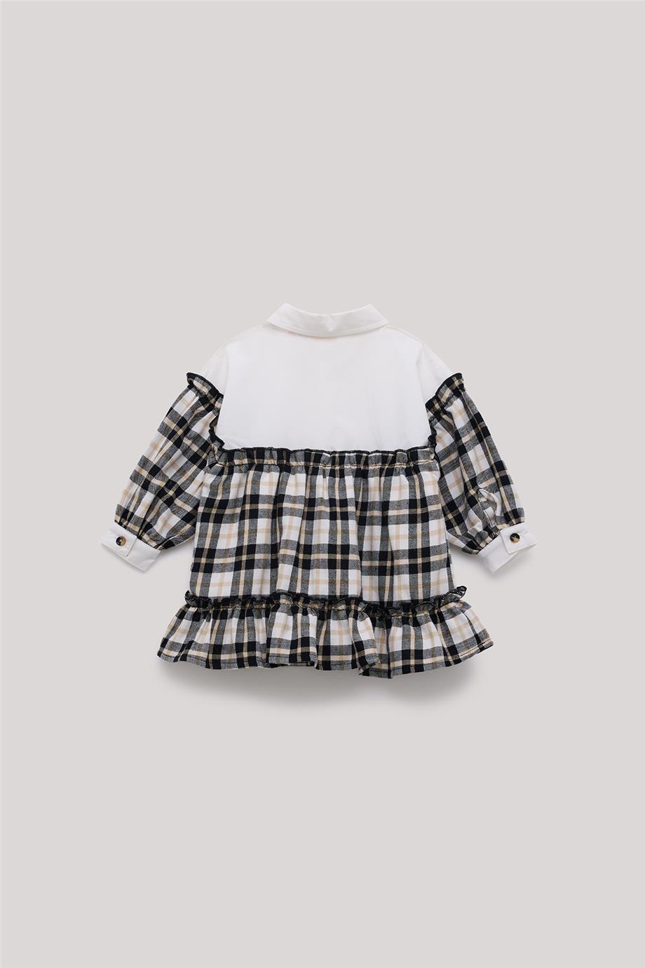 GB Baby Kız Bebek Ekose Elbise