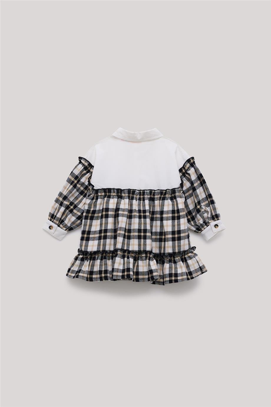 GB Baby Kız Bebek Ekose Elbise