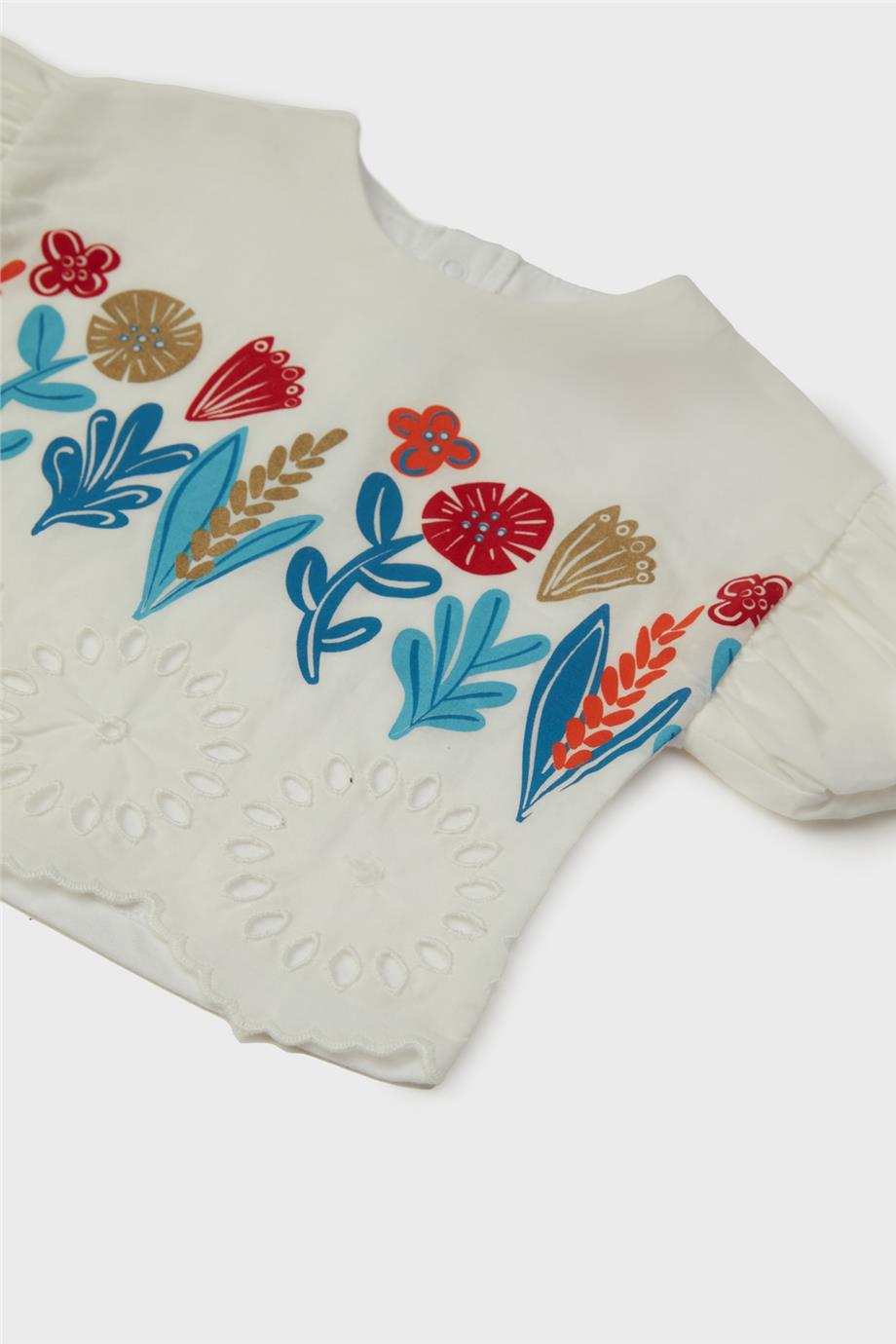 GB Baby Kız Bebek Ekru Bluz